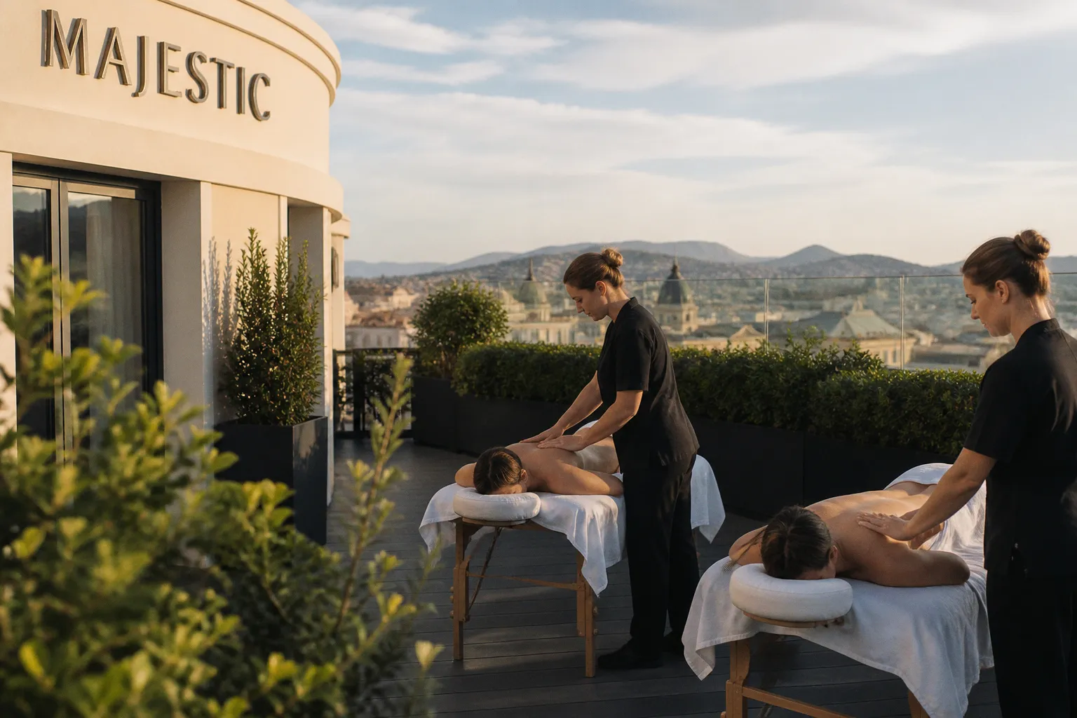L'art du soin en rooftop : optimiser l'expérience client au Majestic Hotel & Spa