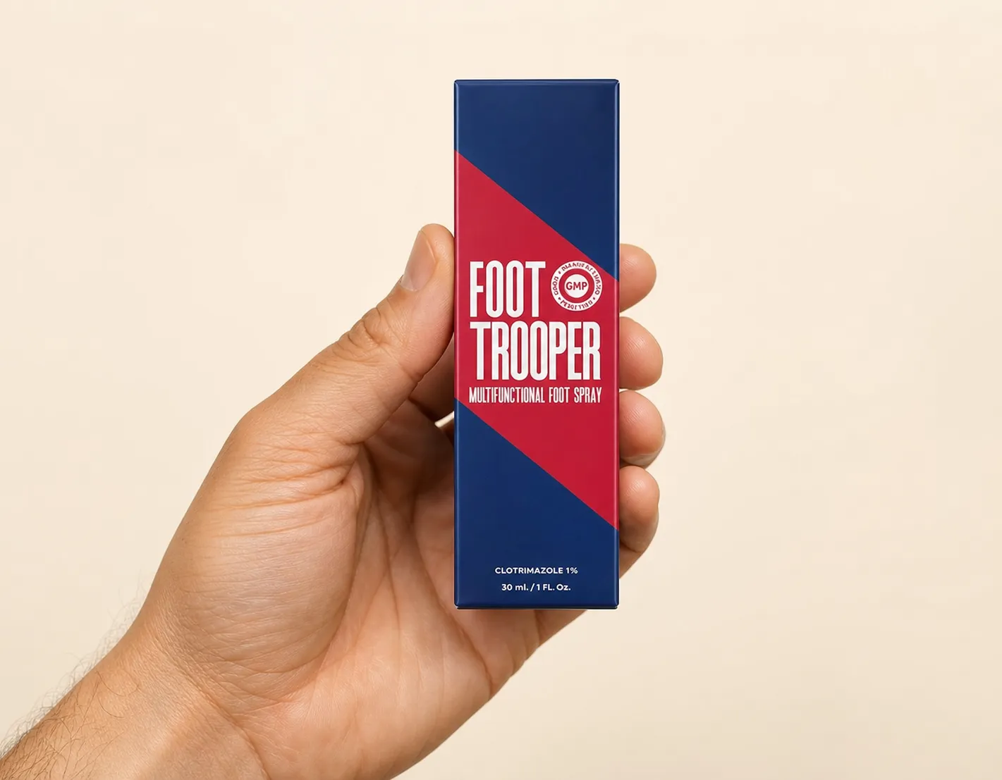 Foot Trooper-fungus remedy — le produit en main
