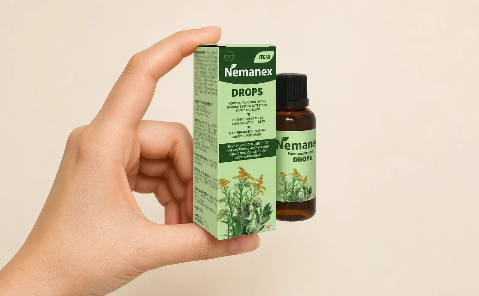 Nemanex Cystitis — le produit en main