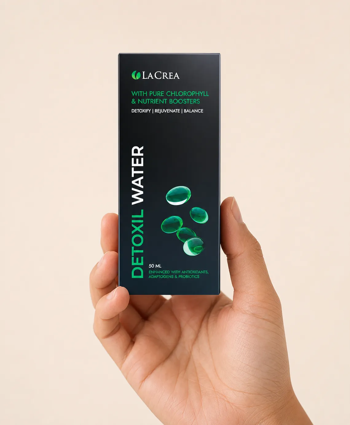 Detoxil Water gastro — le produit en main