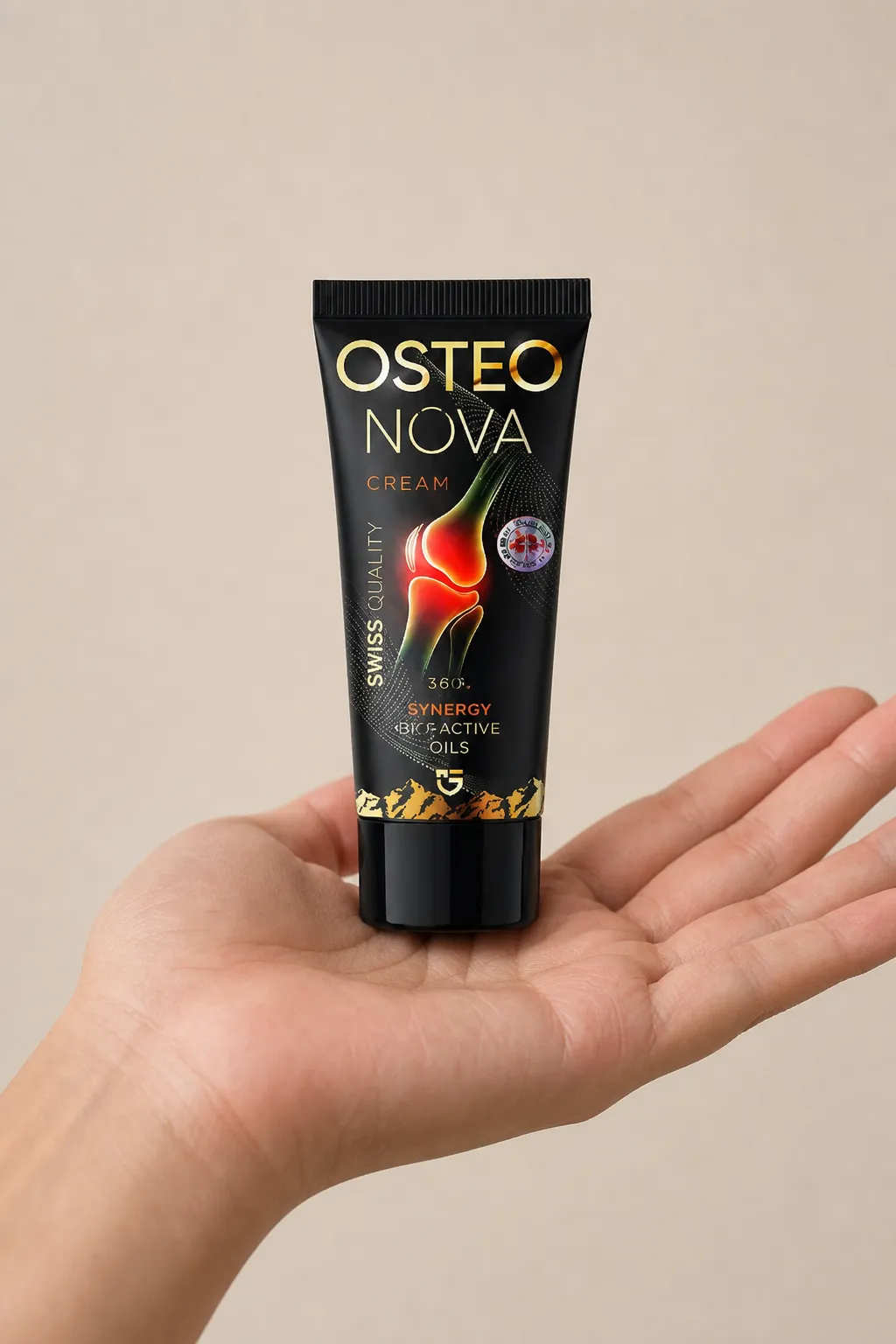 OsteoNova cream — le produit en main